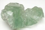 Green Cubic Fluorite Crystals with Phantoms - China #216316-1